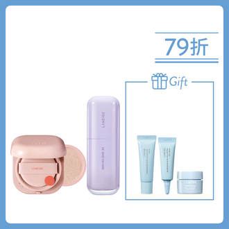 水亮輕透 NEO氣墊粉底 21N1 及防曬調色底霜套裝 (價值$810)