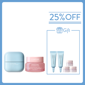 Bouncy & Firm Eye Sleeping Mask and Water Bank Eye Cream Set (Value: $720)
