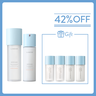 【Free 200ml】Water Bank Blue Hyaluronic Care Duo Set - For Dry Skin (Value: $870)