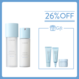 Water Bank Blue Hyaluronic Duo Set - For Combination to Oily Skin (Value: $680)