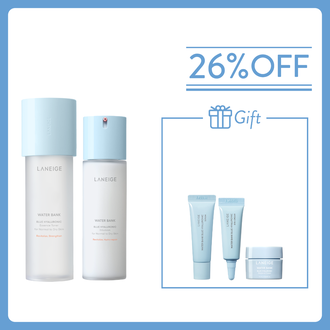 Water Bank Blue Hyaluronic Duo Set - For Dry Skin (Value: $680)