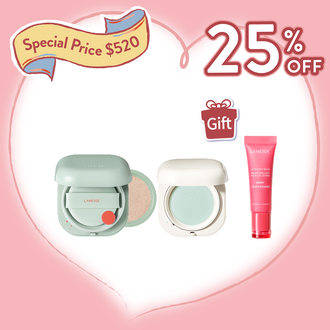 【Free Lip Glowy Balm】NEO Cushion (Matte) 21N1 and NEO Powder Set (Value: $700)